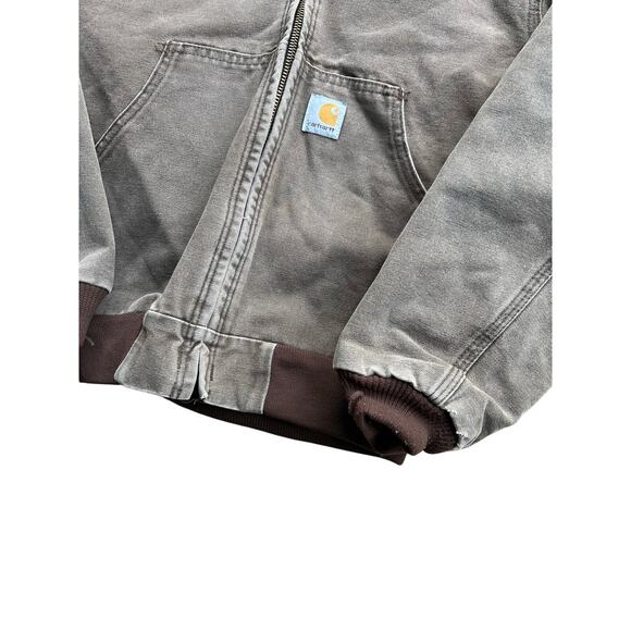 Vintage Carhartt Mocha Faded Jacket Youth Medium 16x22 - Picture 4 of 5